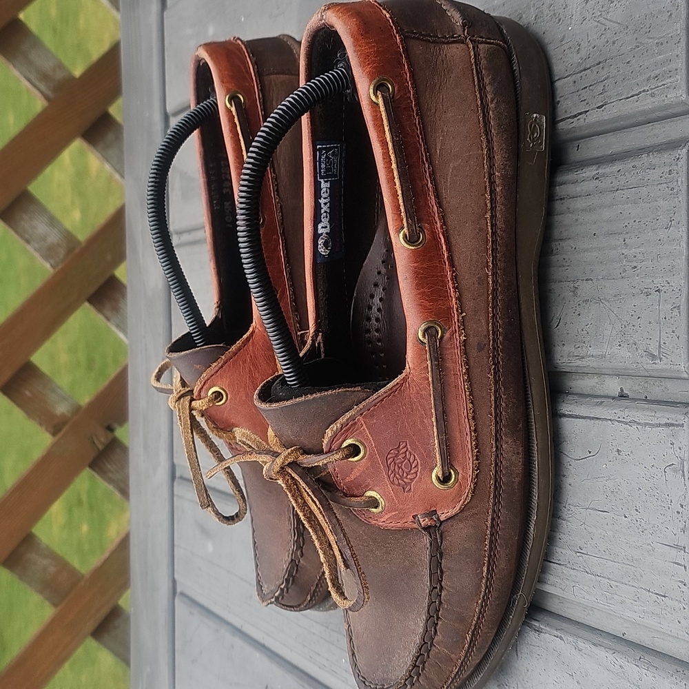 Dexter 10.5  Brown Leather Moc, Boat Shoe Made in USA!